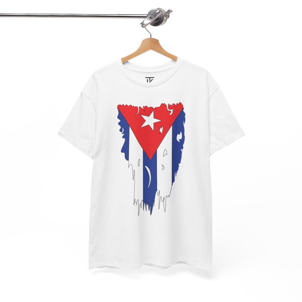 Cuba Flag Drip T-Shirt — Cuban Pride Graphic Tee